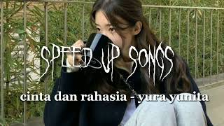 cinta dan rahasia - yura yunita (speed up songs)