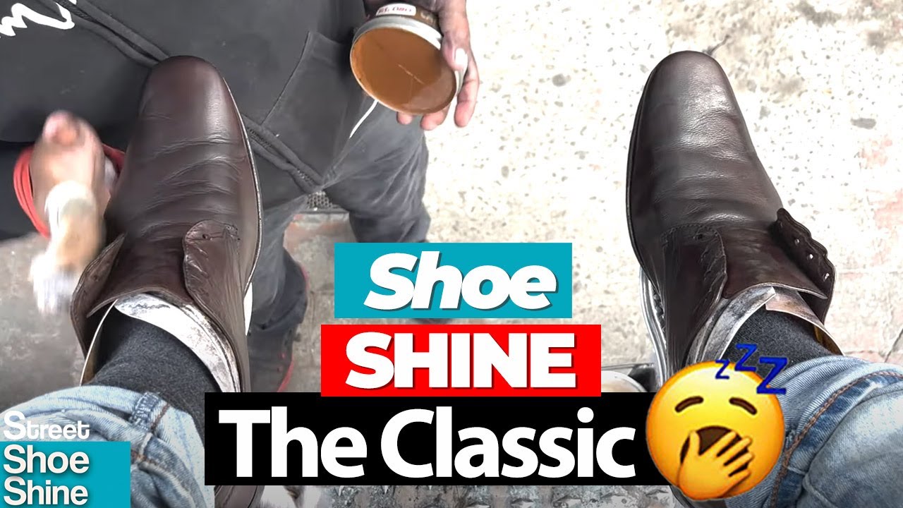How do you POLISH brown shoes? 👞 ASMR Shoe Shine CLASSIC TECHNIQUE 