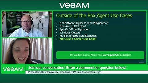 LinkedIn Friday LIVE Session: Veeam Agents - Physical Backup, Restores to the cloud or a VM