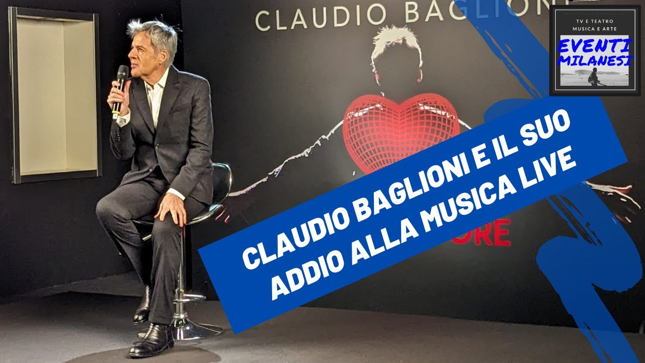 Claudio Baglioni e l'addio alla musica