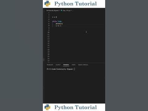 How To End An Infinite Loop | Python Tutorial - YouTube