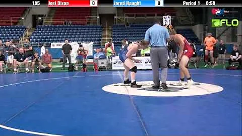 Junior 195 - Joel Dixon (Oklahoma) vs. Jared Haugh...