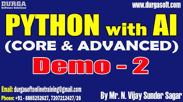 PYTHON with AI tutorials || Demo - 2 || by Mr. N. Vijay Sunder Sagar On 29-08-2025 @8AM (IST)