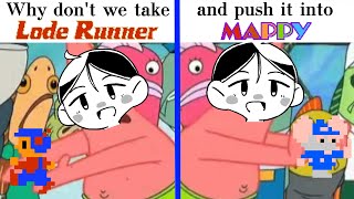 Using TLP to mod Mappy for the NES so its Lode Runner. (Live on Stream)