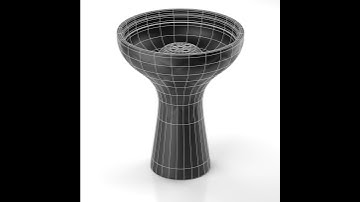 Turnaround hookah bowl in Blender 3.2