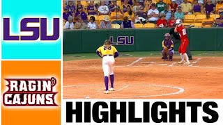 LSU vs Louisiana Highlights [GAME 7] | NCAA Softball Regional Final | 2023 College Softball