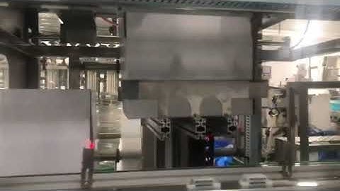 Automatic bag in box bag forming inserting carton case packing machine testing video