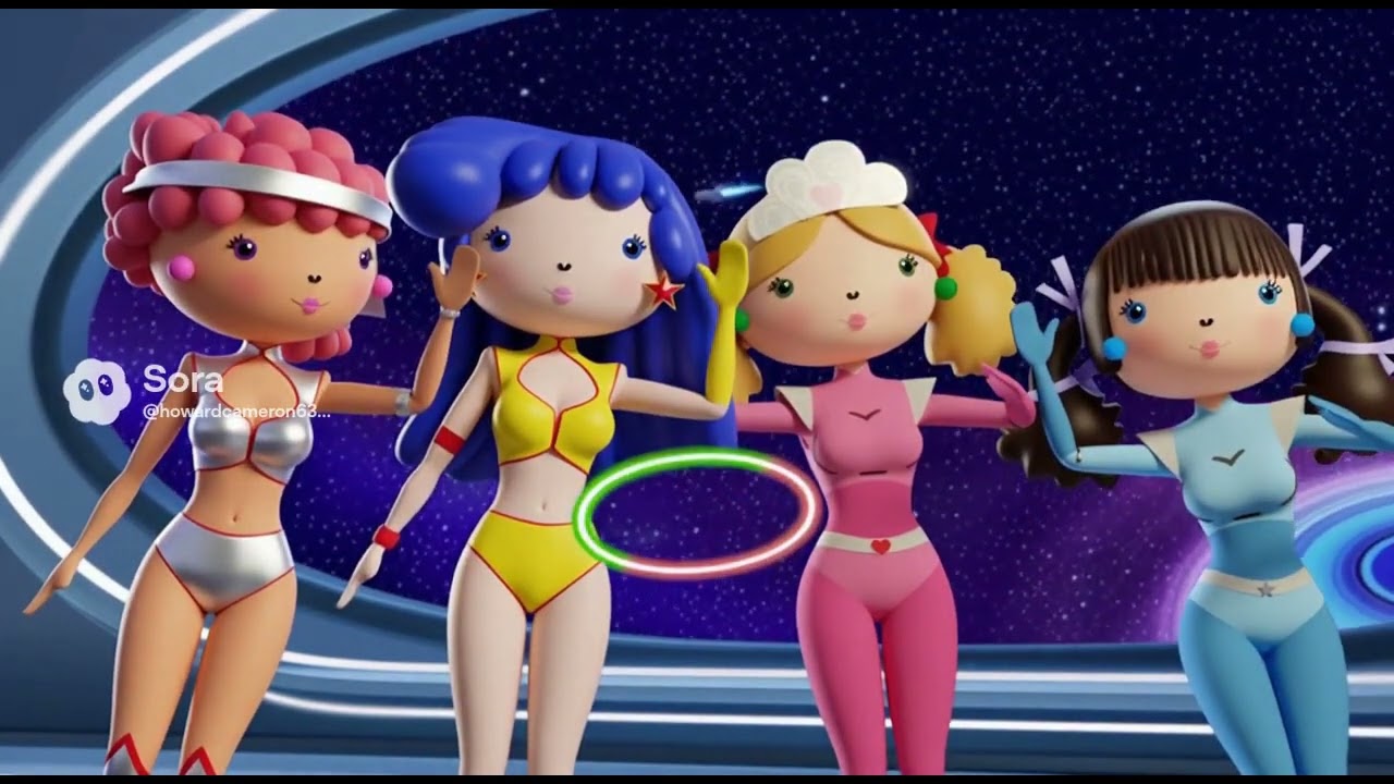 Princess Ella and Fairy Ruby from Dirty Pair Yeri and Kei adventures