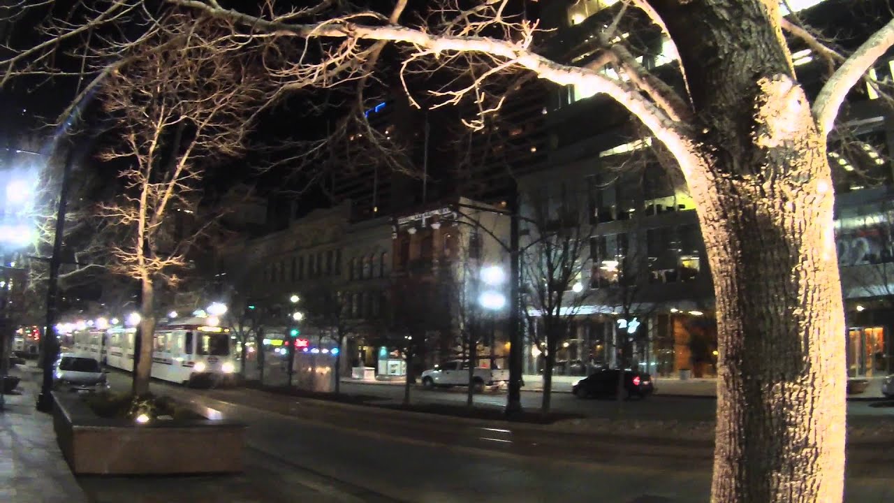 Weather at Nighttime Downtown Salt Lake City, Utah, U.S.A. 2016 YouTube