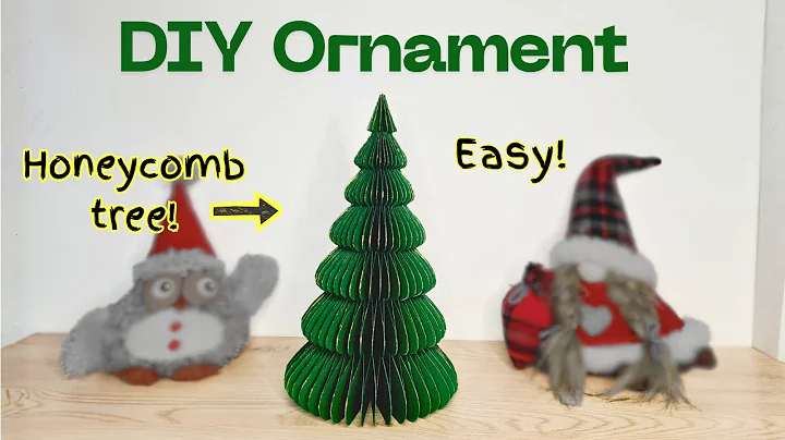 DIY Honeycomb Christmas Tree Tutorial | Easy Paper Craft