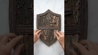 Transforming Simple Sticks into an Epic Medieval Shield!