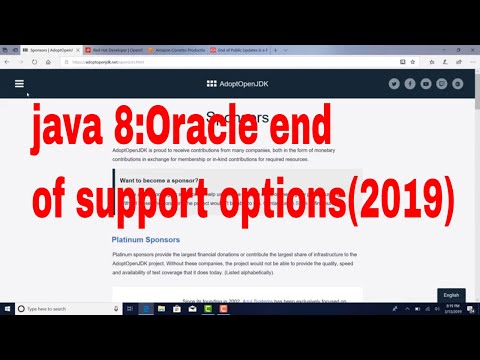 java 8: Oracle end of support options(2019)