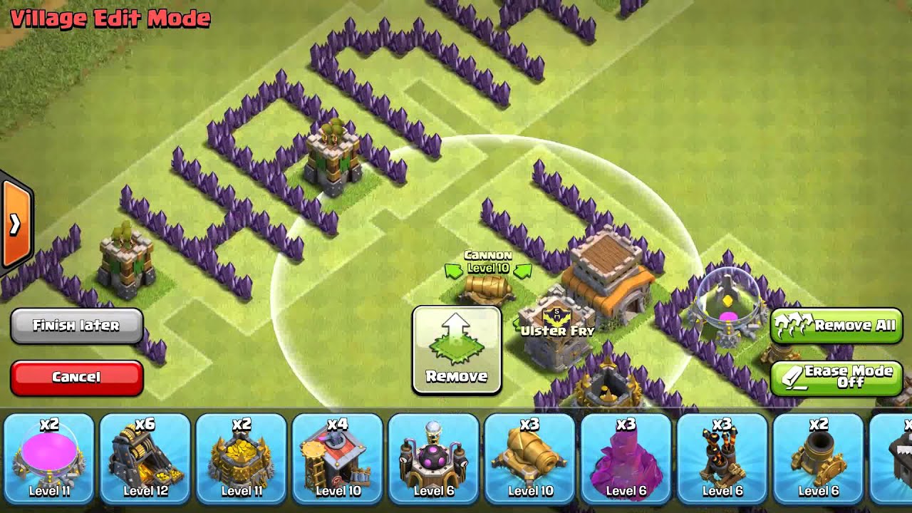 Clash Of Clans - 100 Subscriber Special Speed Build + Defense - YouTube