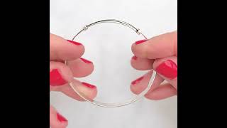 Vintage 1970s Children's Sterling Silver Bangle Bracelet