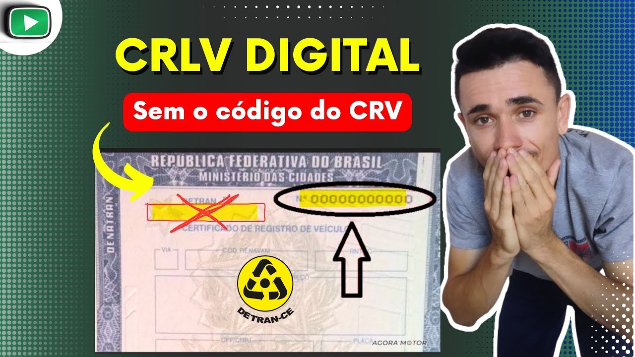 ▶ Como Emitir o CRLV digital sem o Código de segurança do CRV,  Detran CE [ Veículos antigos ]