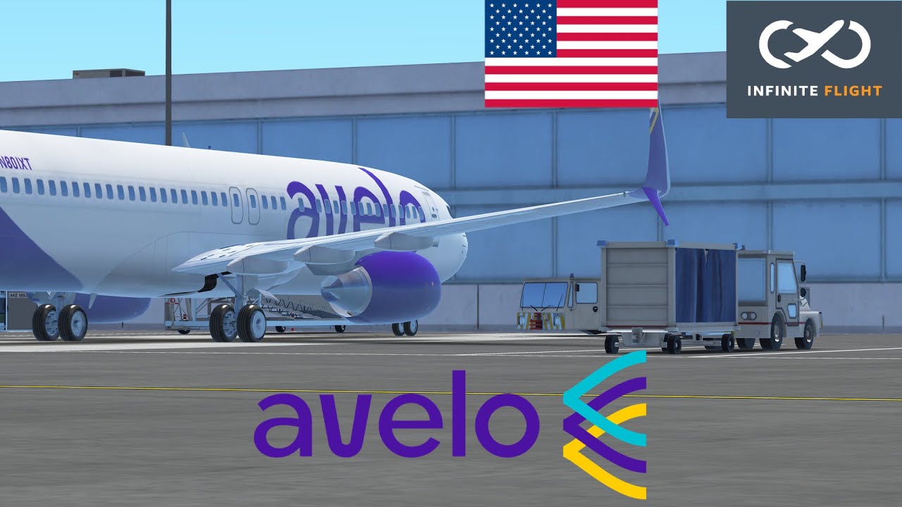 Infinite flight timelapseVXP107 Avelo Airlines Boeing 737800 Burbank