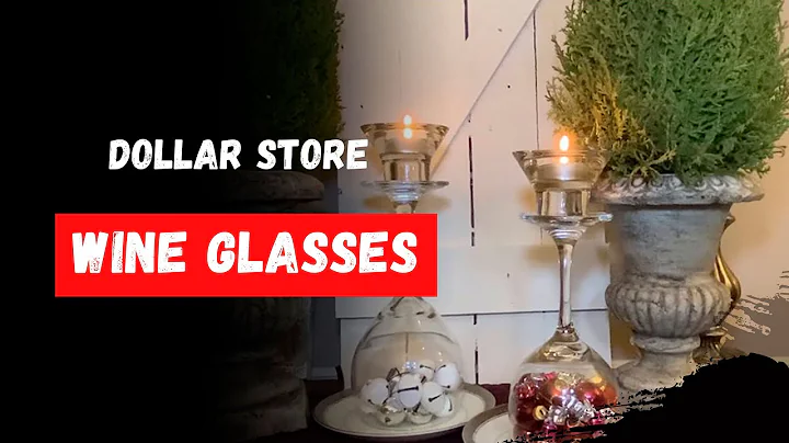Christmas Magic Decor With Dollar Store Wine Glasses