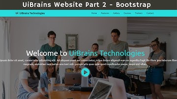 UiBrains Website Part 2  Using HTML , CSS , Bootstrap | Ui Brains | NAVEEN SAGGAM
