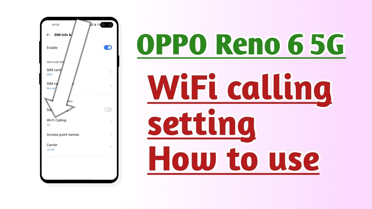 OPPO Reno 6 5G WiFi Calling Setting How To Use YouTube OPPO Reno 6 5G WiFi Calling Setting How To Use YouTube