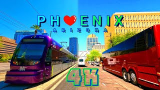 Phoenix Drive on a Sunny Day Part 1/4, Arizona USA 4K - UHD