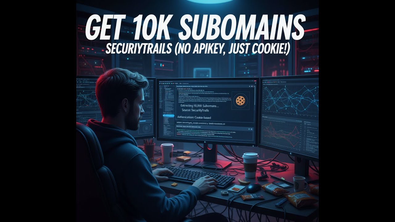 Get 10k subdomains from securitytrails using cookie without apikey ...