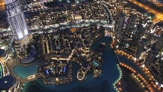 ドバイ 世界一高いビル「ブルジュ・ハリファ」からの眺め Burj Khalifa in UAE Dubai