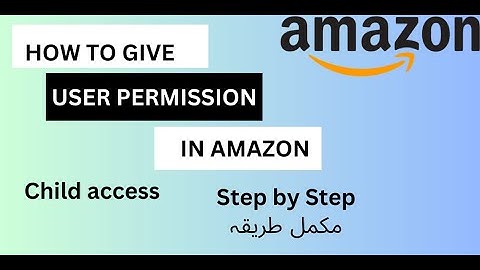 AMAZON USER PERMISSION | How to give user permission in AMAZON seller center | Child account access