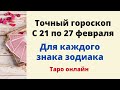 Точный гороскоп с 21 по 27 февраля. Для каждого знака зодиака.