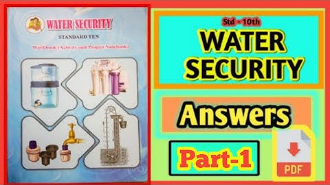Watersecurity book answers std - 10th Maharashtra board|| Part - 1  || with Pdf