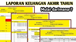 Tutorial Membuat Laporan Keuangan Akhir Tahun | Neraca | Laba-rugi | Arus kas | perubahan Modal