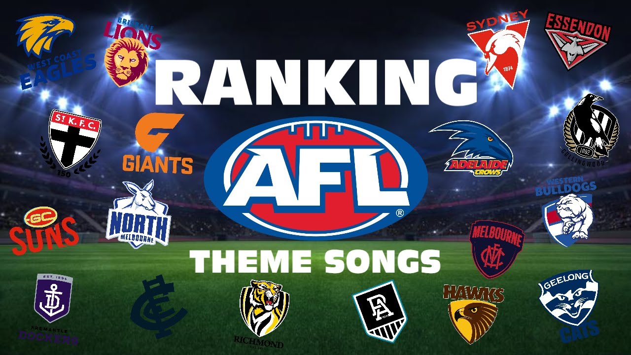 RANKING AFL THEME SONGS (UPDATED 2023) YouTube