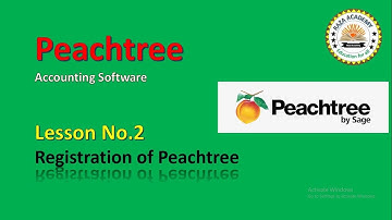 Peachtree Accounting Software Lesson No.2 Registration of Peachtree tutorials in Urdu