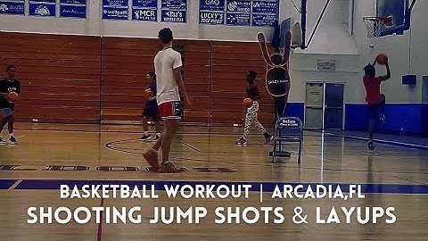 Shooting Jump Shots & Layups | Basketball Workout | Arcadia, FL #basketballcoach #basketballteam