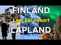 Finland lapland  levi ski resort northern lights aurora borealis 4k