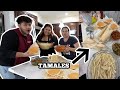 Making tamales  with my mexican family for christmas sinaloense style