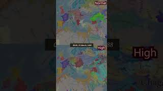 EU5 Normal vs High Aggression - Double timelapse #shorts