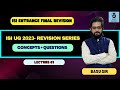 ISI Entrance 2023 Revision | UGA | UGB | B Stat | B Math | ISI | CMI | by Basu Sir