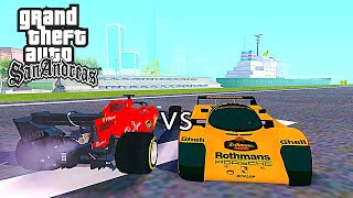 PORSCHE 962 vs FERRARI F1 Time race Gta San andreas screenshot 5