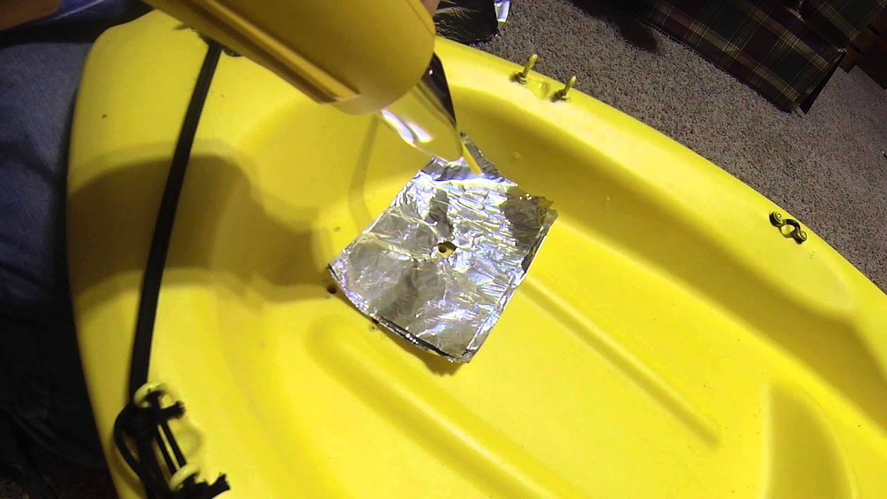 kayak hull repair: hdpe plastic rod welding tutorial using