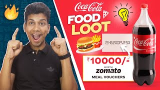 🎁 FREE WIN - ₹10,000 Zomato Voucher - Coca-Cola Zomato Meal Voucher Offer - Coca Cola Zomato Offer screenshot 1