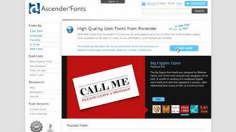 Web Fonts from AscenderFonts.com
