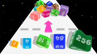 Jelly Cube 2048 - NumberBlocks Jelly Game (4K) screenshot 1