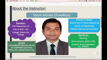 Textile Testing & Quality Control-1_L-1: Introductory Class