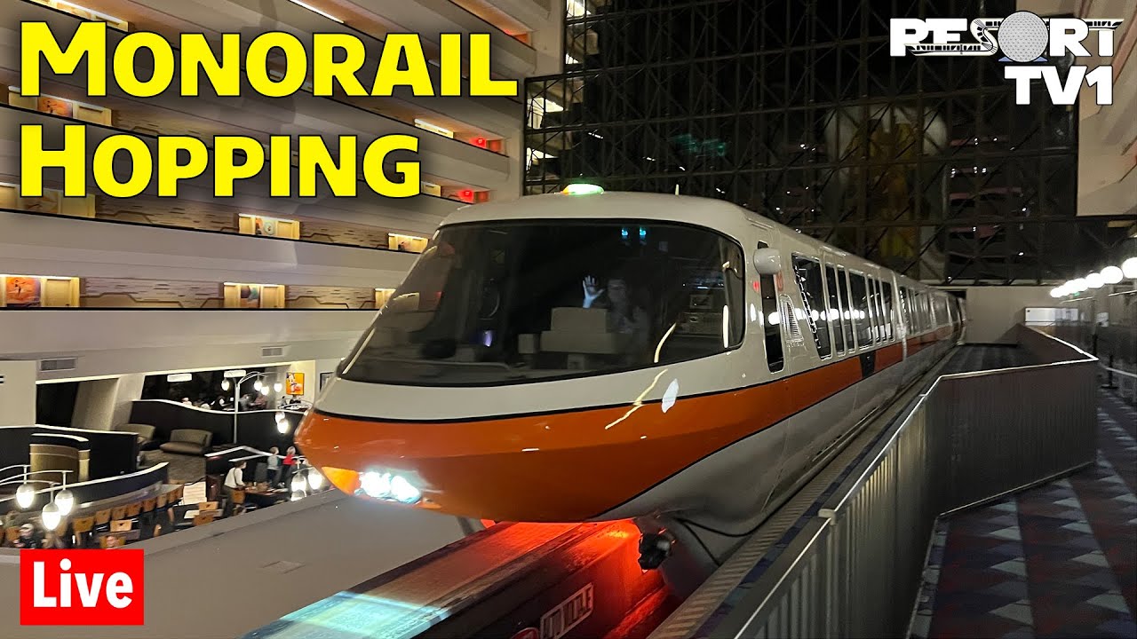 🔴Live: Monorail Resort Hopping without Monorails at Walt Disney World - Live Stream - 1-27-23