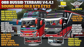 OBB BUSSID TERBARU V4.4.1 SOUND HINO RK8 ETS2 GRAFIK HD | BUSSID V4.4.1