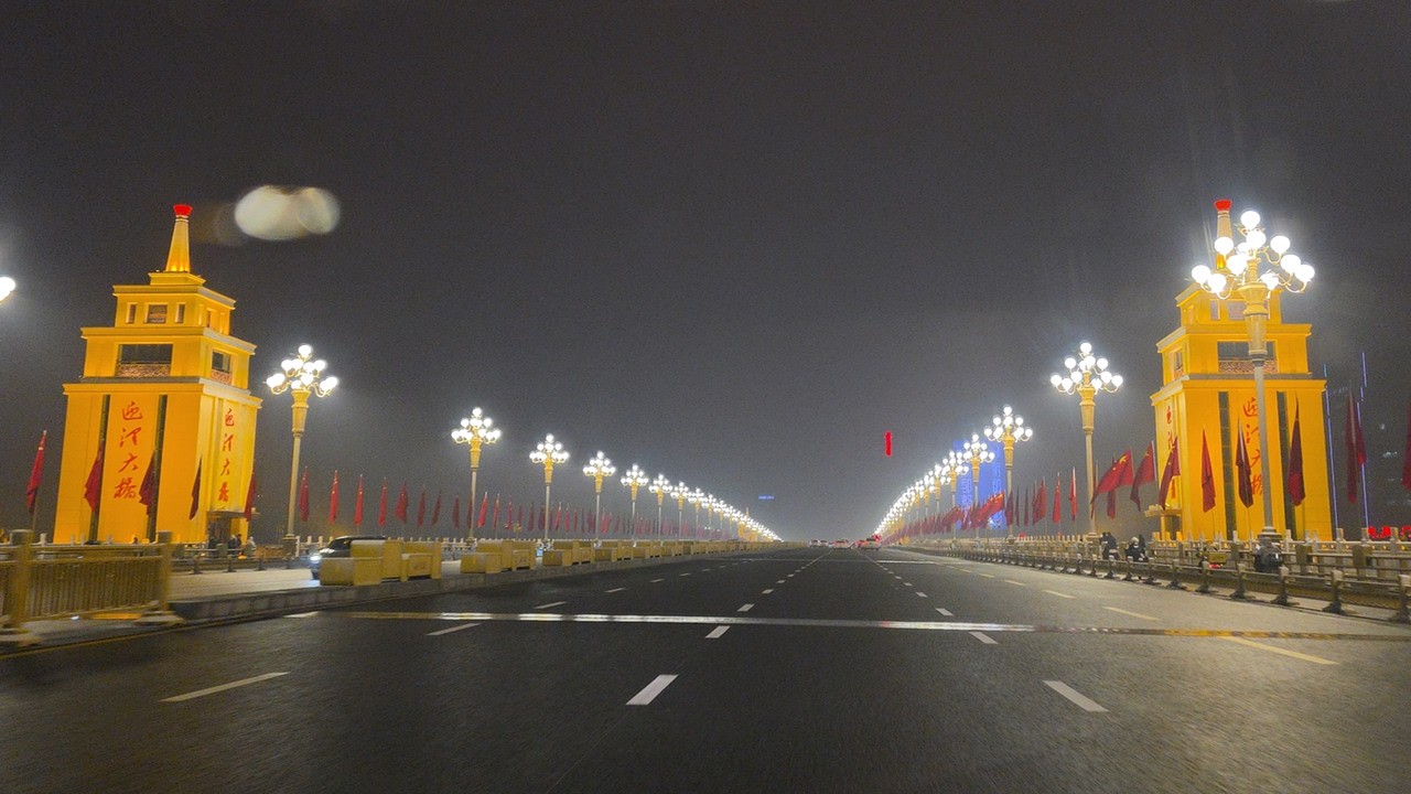 China Shanxi Tiyuan 迎泽桥4K