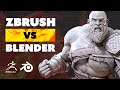 Blender ou zbrush  quel logiciel 3d choisir pour modliser ses figurines 