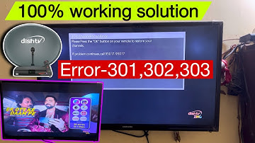 ✅ Dish TV Signal Error 301, 302, 303 | Easy Fix Step by Step | No Signal Problem Solve
