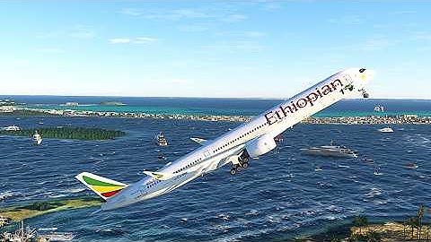 Great Pilot Skill! Ethiopian A350 Epic Takeoff on Short Runway St Maarten Airport