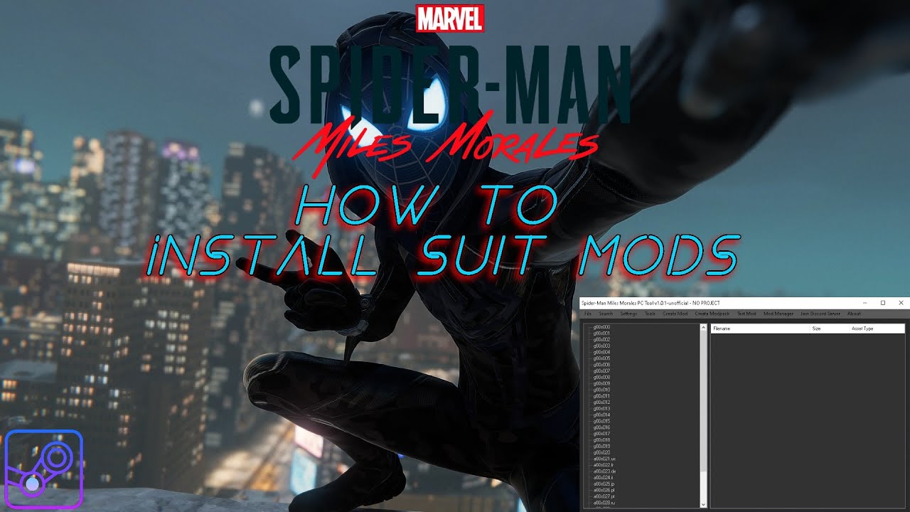 How To Install Suit Mods In Spider-Man : Miles Morales. - YouTube